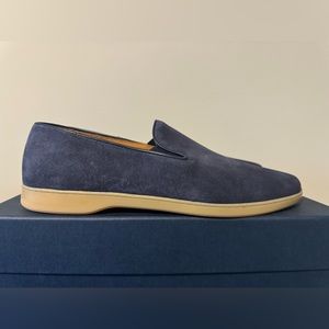 Men’s Jack Erwin ‘Patrick’ Blue Steele Suede Slip-on Size 9.5